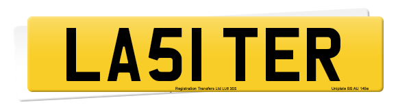 Registration number LA51 TER